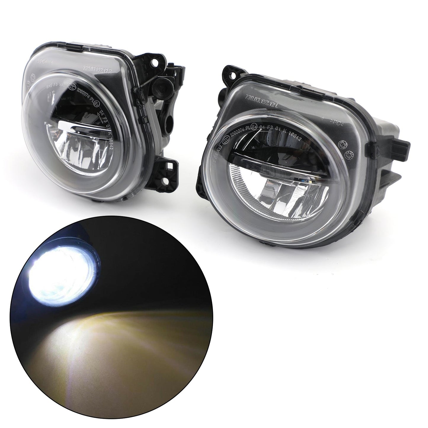 Coppia fari fendinebbia a LED anteriori sinistro + destro per BMW Serie 5 F10 F07 LCI CT generico