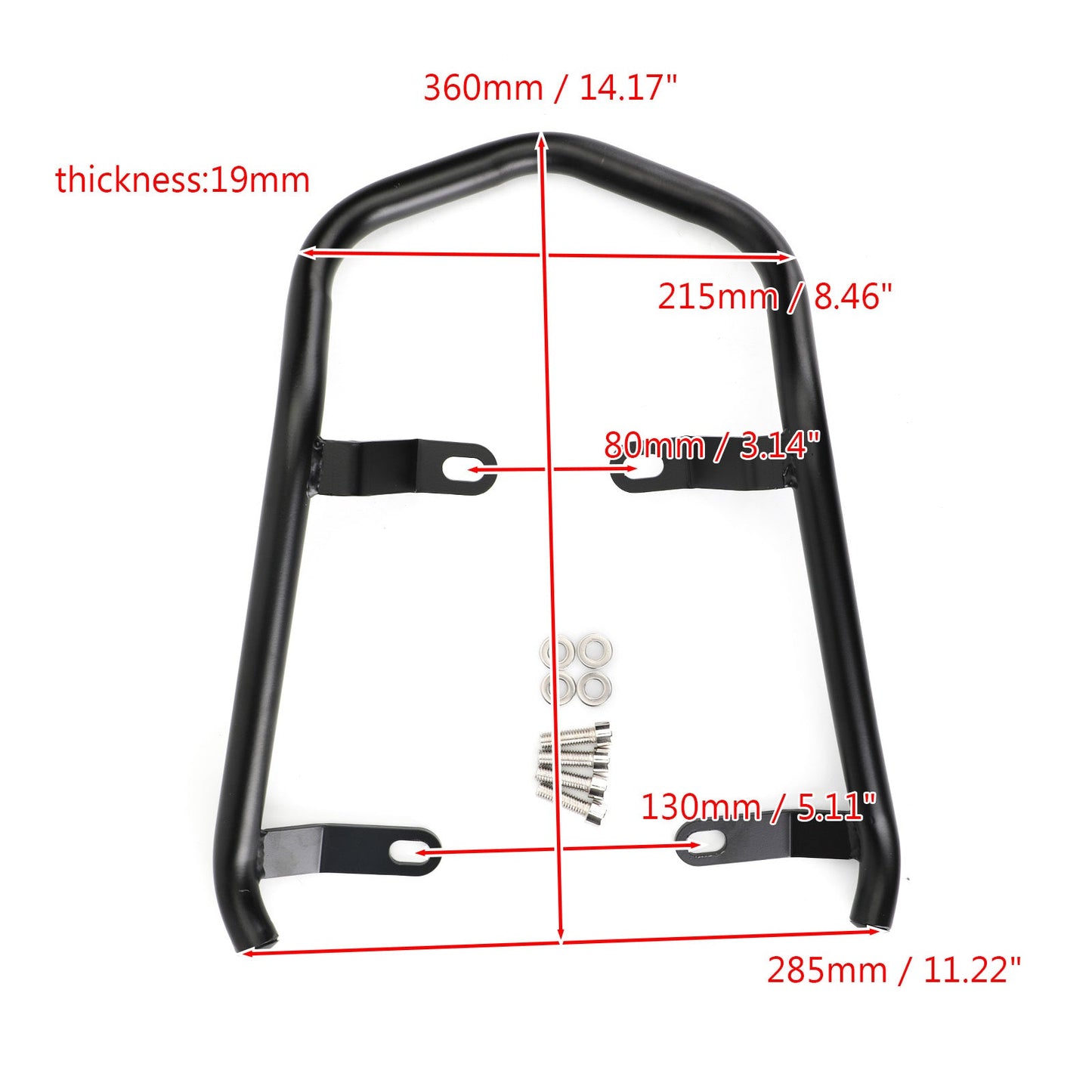 Maniglia passeggero Maniglione Mano Bracciolo Coda Adatta per BMW R NineT SCRAMBLER 14-20 Generico