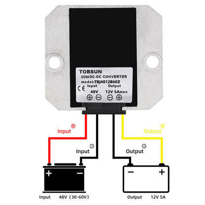 Regolatore convertitore di potenza CC/CC step down impermeabile da 48 V a 12 V 5 A 60 W