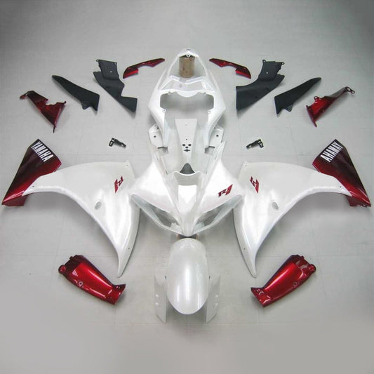 Amotopart Yamaha 2012-2014 YZF 1000 R1 Kit di paura rosso bianco