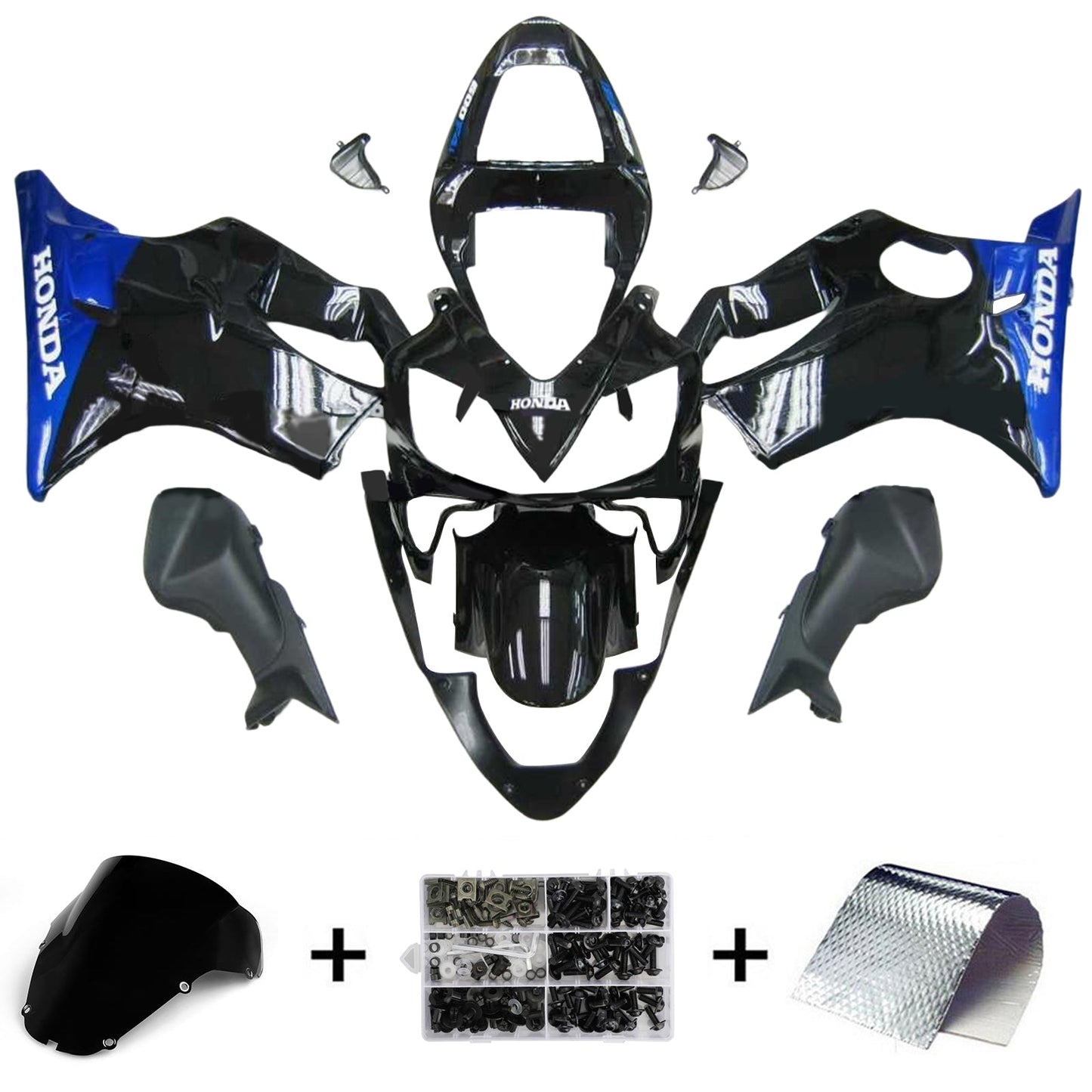 Amotopart Honda CBR600 F4i 2001-2003 Kit Carenatura Carrozzeria Plastica ABS