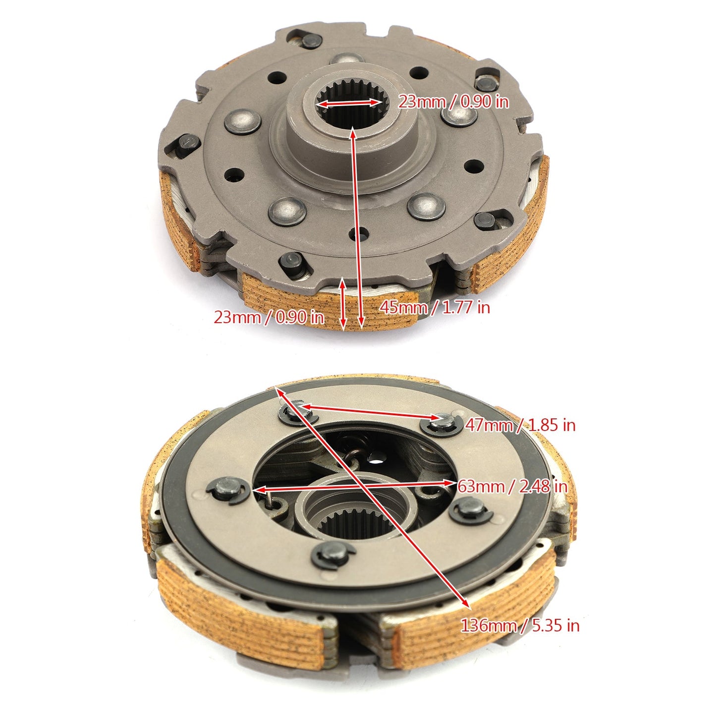 WET CLUTCH SHOE CARRIER ASSY per CFMoto 500 600 CF500 CF600 ATV 0180-054000-0003 Generico