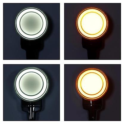 Indicatore di direzione anteriore piatto a LED per Heritage Softail Classic Touring 99-23