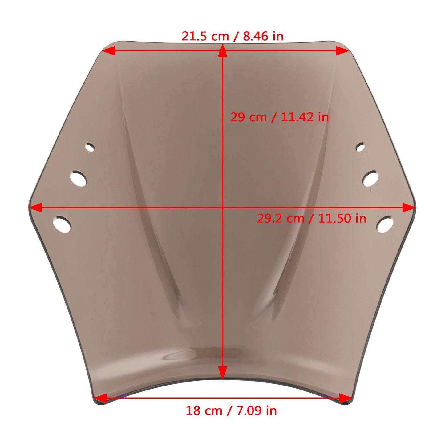 Moto con manubrio da 22mm / 7/8" Parabrezza WindScreen Universale