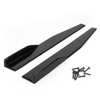 Coppia 86cm Car Gloss Black Side Minigonne Rocker Splitter Diffusore Winglet Wings Generico