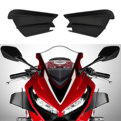 Black Side Winglet Wind Fin Spoiler Trim Cover per Honda Cbr650R Cbr500R Cb1000R Generico