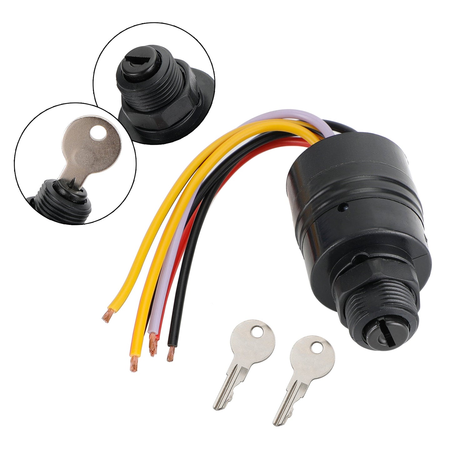 Interruttore a chiave di accensione per barche adatto per Mercury Marine 87-17009A2 Sierra MP41070-2