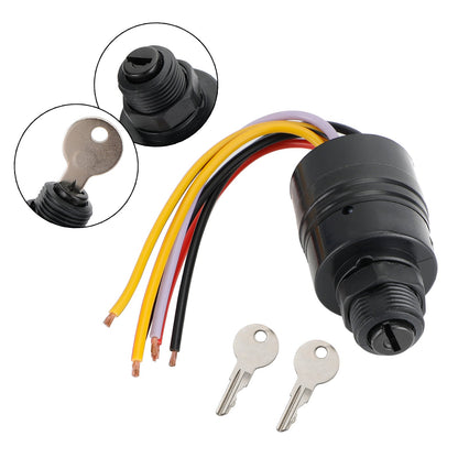 Interruttore a chiave di accensione per barche adatto per Mercury Marine 87-17009A2 Sierra MP41070-2