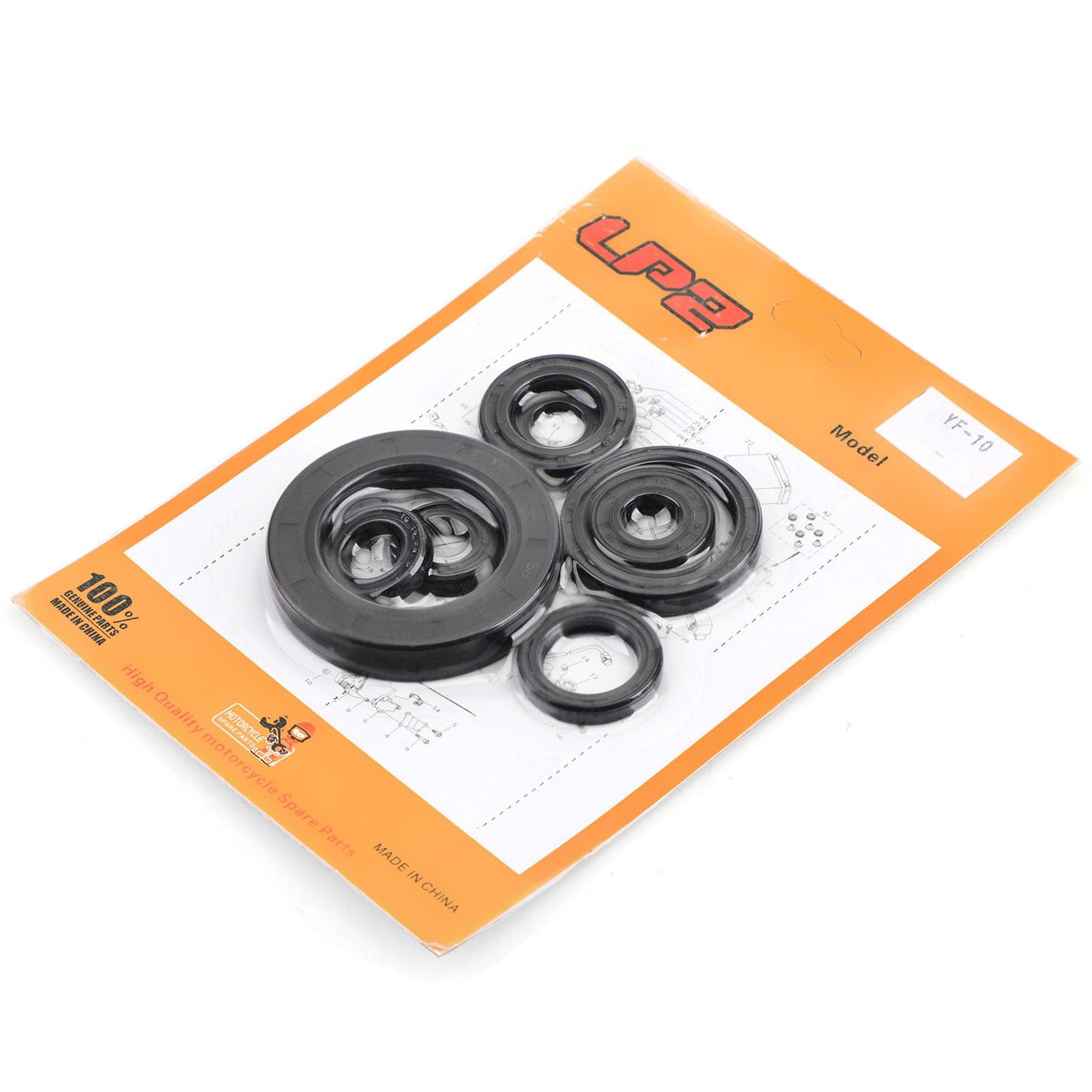 Kit paraolio motore completo - 8 pezzi per Honda CR250R 88-91 CR500R 89-01 CR-250R Generico