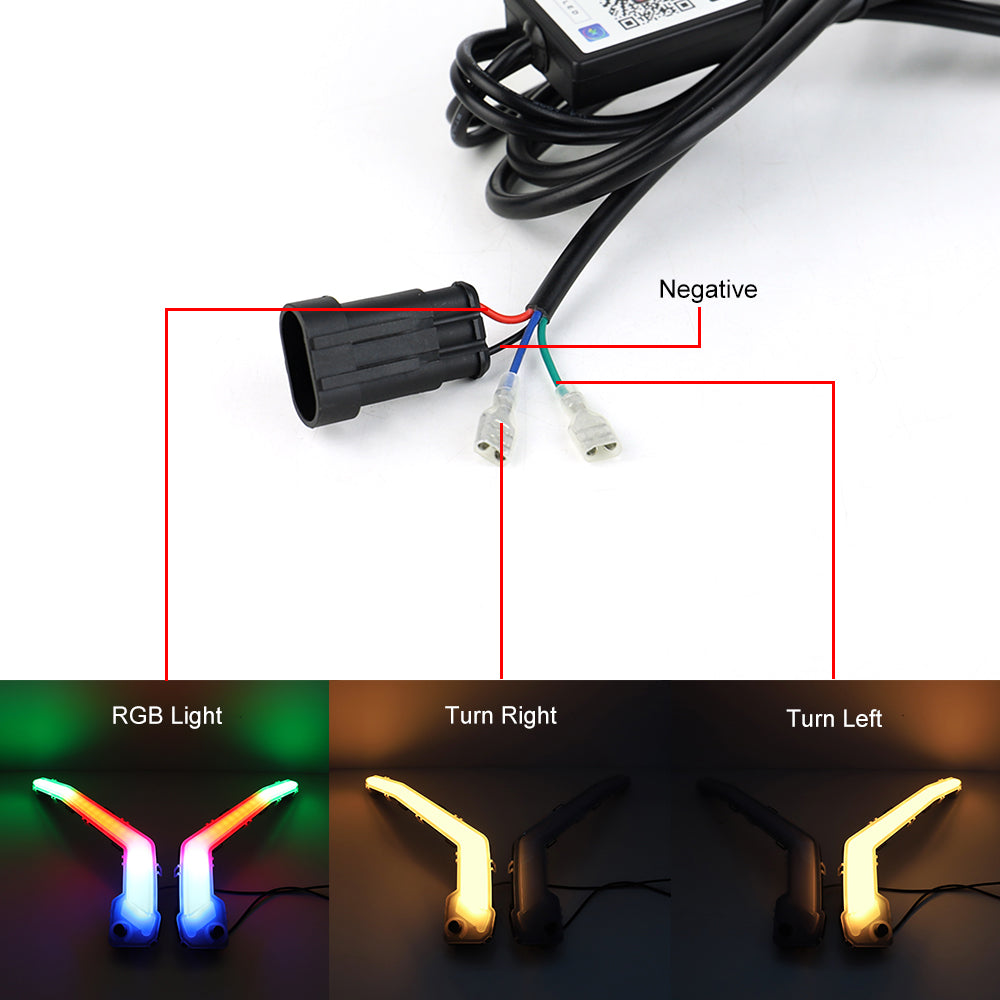 Can Am Maverick X3 MAX 2017-2023 Indicatore di direzione anteriore caratteristico RGB