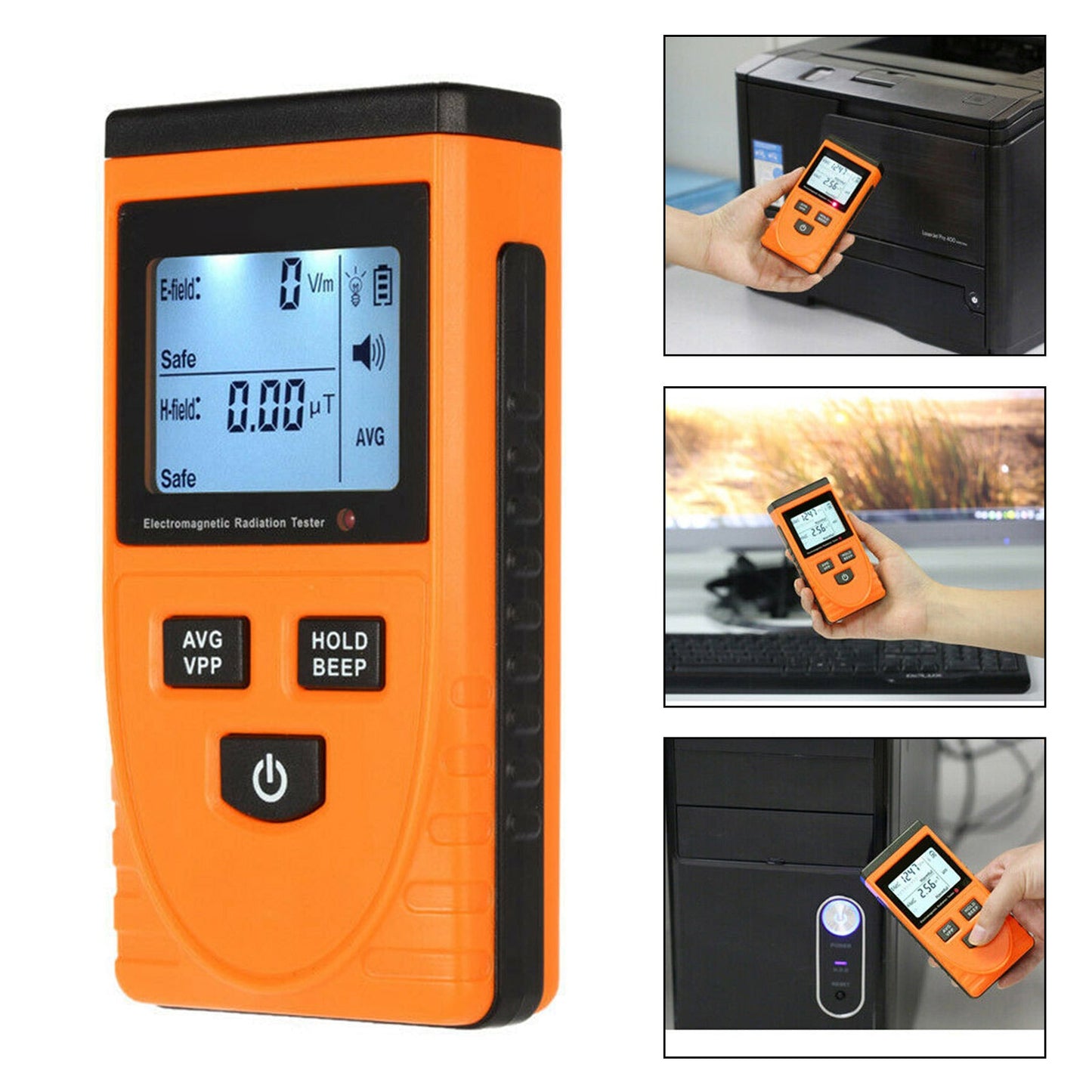 Tester per dosimetro misuratore EMF con rilevatore di radiazioni di campo elettromagnetico LCD digitale