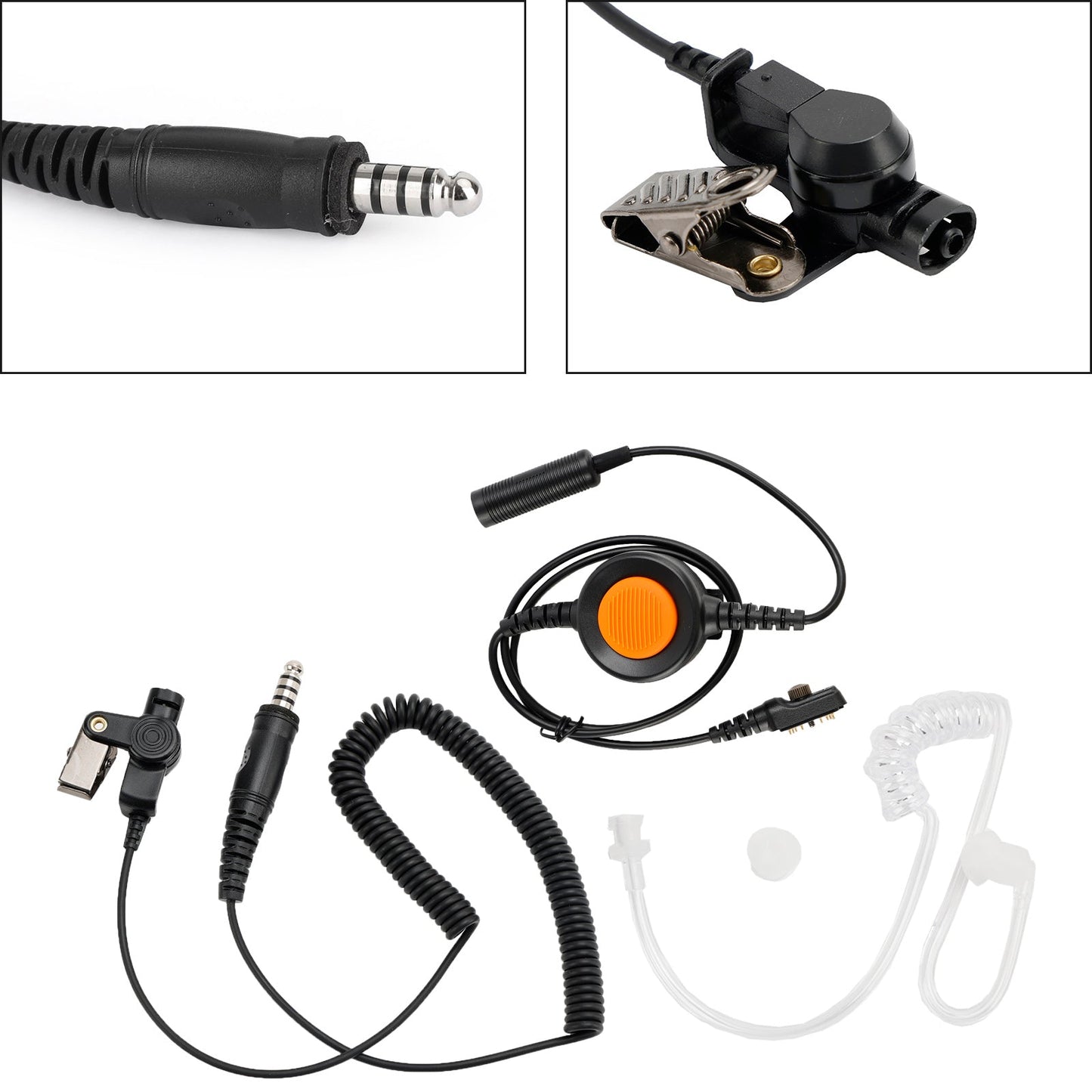 7.1-A3 Aurione a tubo d'aria trasparente singolo per Hytera PD780/700/788/782 PT580H