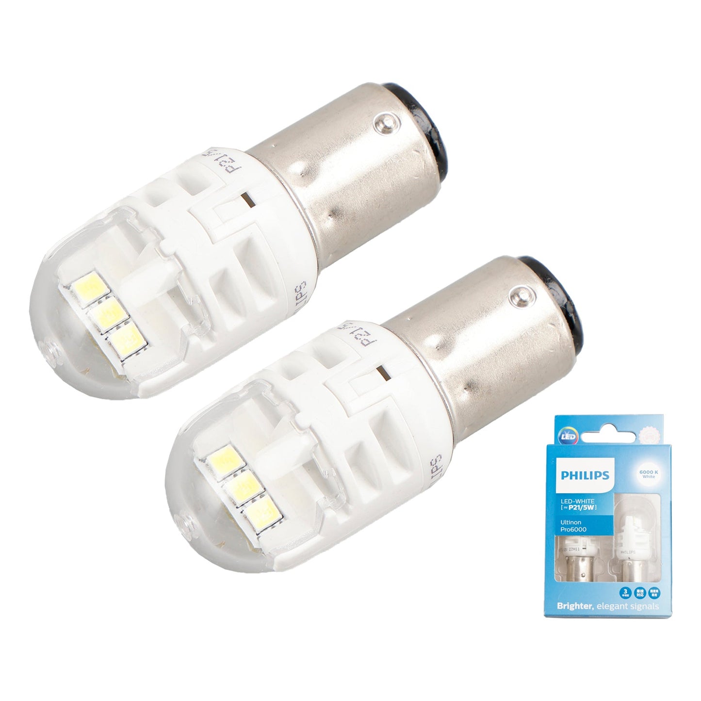 Per Philips 11499CU60X2 Ultinon Pro6000 LED-BIANCO P21/5W 6000K 250/50lm