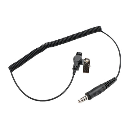7.1-A3 Auricolare con tubo dell"aria trasparente ad ascolto singolo Cuffia intraauricolare da 7,1 mm