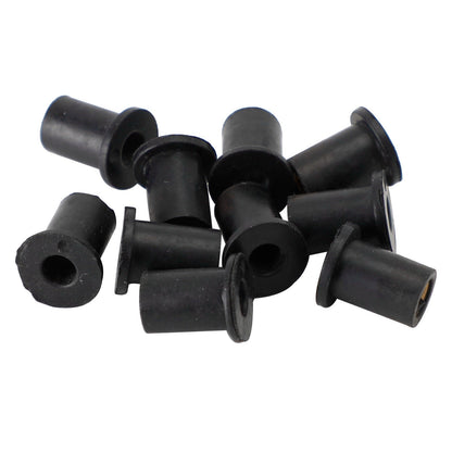 M4 Well Nuts Wellnuts Wellnuts per carenatura e fissaggio dello schermo Confezione da 10 - Foro da 8 mm