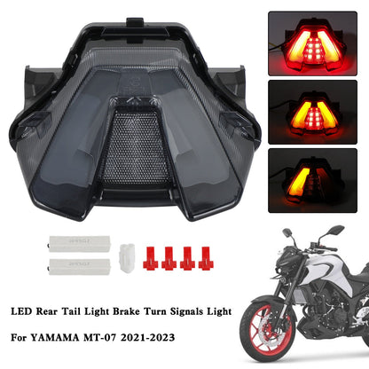 Yamaha MT-07 MT07 2021-2023 Indicatori di direzione freno fanale posteriore a LED