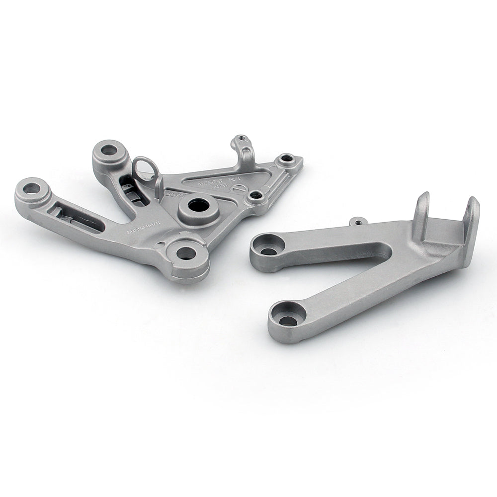 Anteriore + Posteriore Pedane Poggiapiedi Staffa Fit per Honda CBR 600 RR 2005 2005 Generico