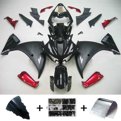 Amotopart Yamaha 2012-2014 YZF 1000 R1 Kit di rivestimento rosso nero