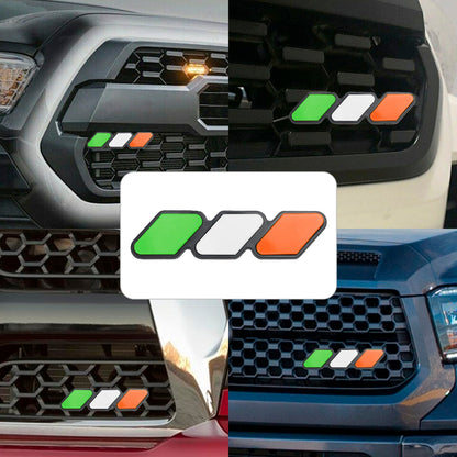 Accessori per auto con emblema distintivo per griglia tricolore per Toyota Tacoma TRD Tundra RAV4