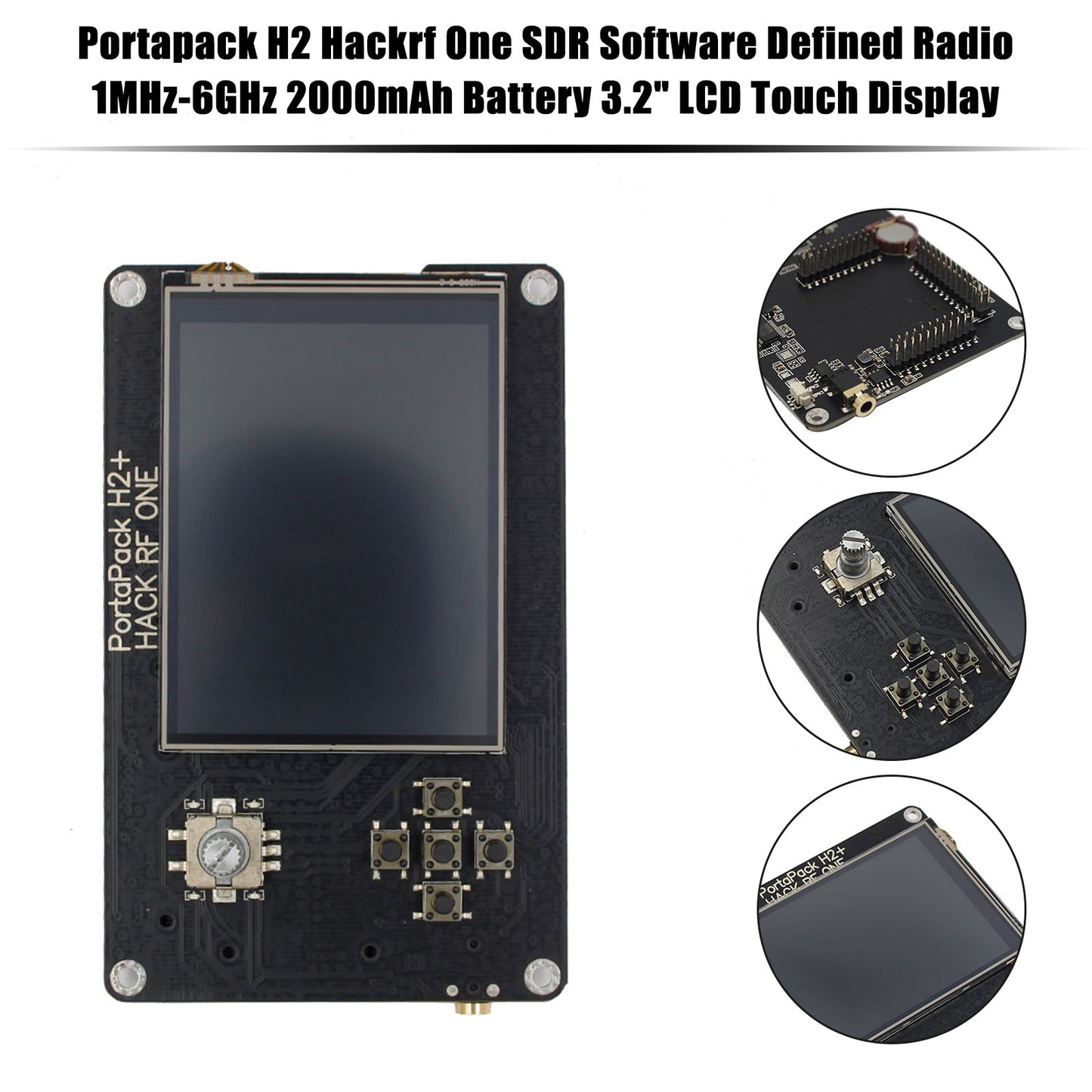 H2 SDR Software Defined Radio 1MHz-6GHz Mayhem Portapack