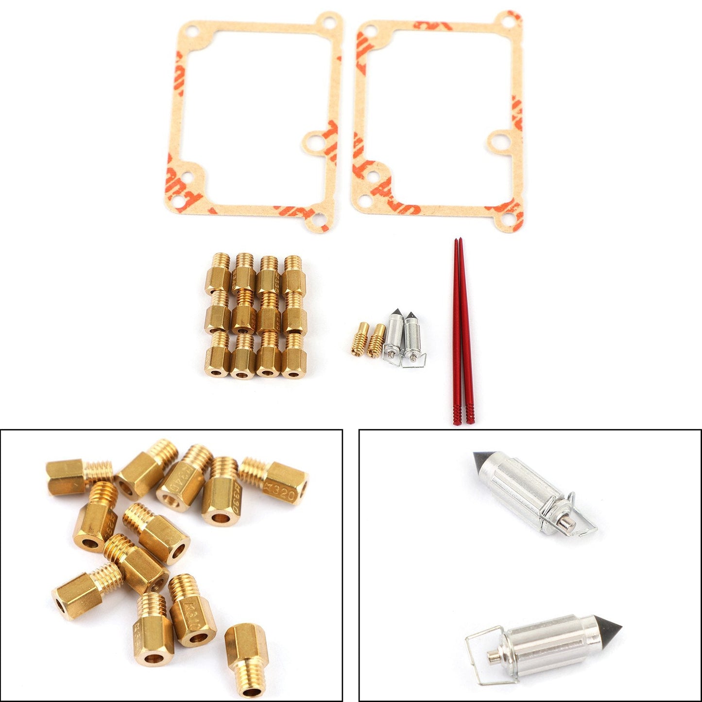 Kit di riparazione per ricostruzione carburatore carburatore moto 4X adatto per Yamaha Banshee YFZ350 generico