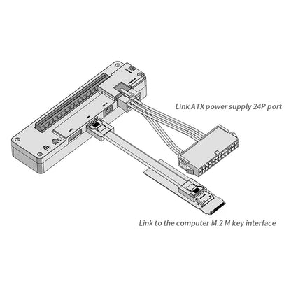 Scheda adattatore PCI-E X4 M.2 a OCULINK Scheda video esterna Docking station per laptop