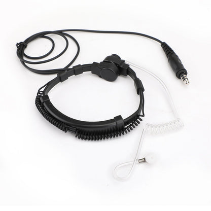 Cuffia con microfono tattico per gola con spina grande da 7,1 mm per radio PRC-152 PRC-148 U329