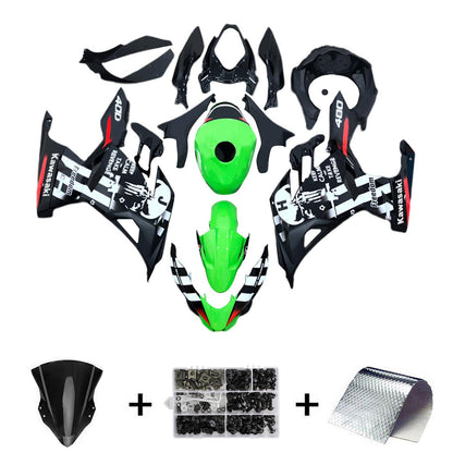 Amotopart Kawasaki EX400 Ninja400 2018-2023 Kit Carenatura Carrozzeria Plastica ABS