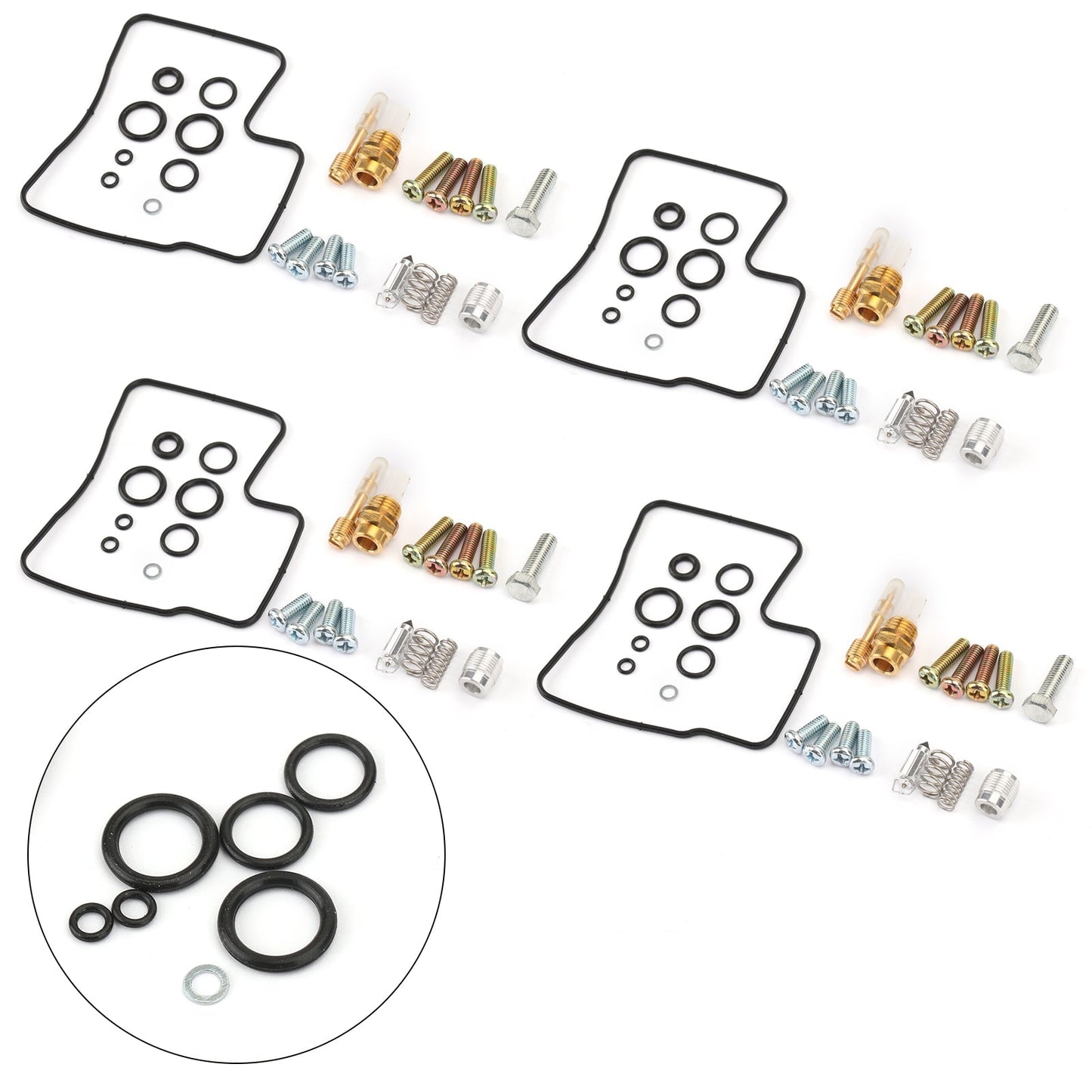 4X Carburatore Carb Repair Rebuild Kit per Honda VF700C VF700F VF750F sostituire 18-2432 Generico