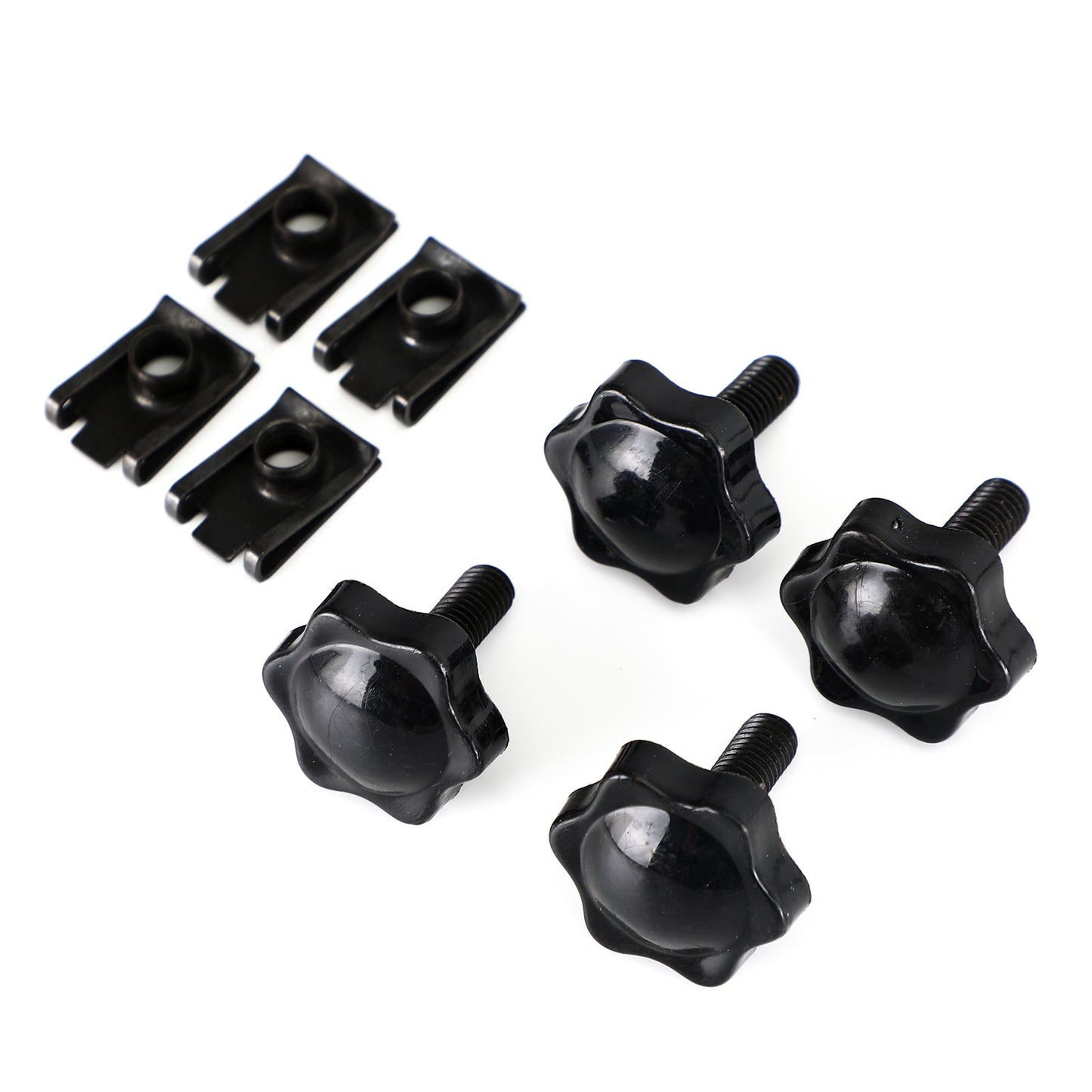 4Pcs Bisaccia Leva di Bloccaggio Bulloni e Dadi Kit Adatto Per Glide King Touring 96-19 Argento Generico