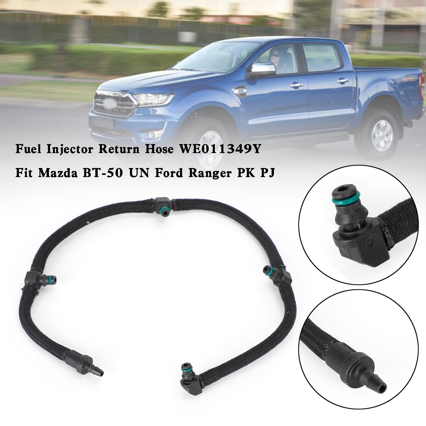 Tubo di ritorno iniettore carburante WE011349Y Fit Mazda BT-50 UN Ford Ranger PK PJ Generico