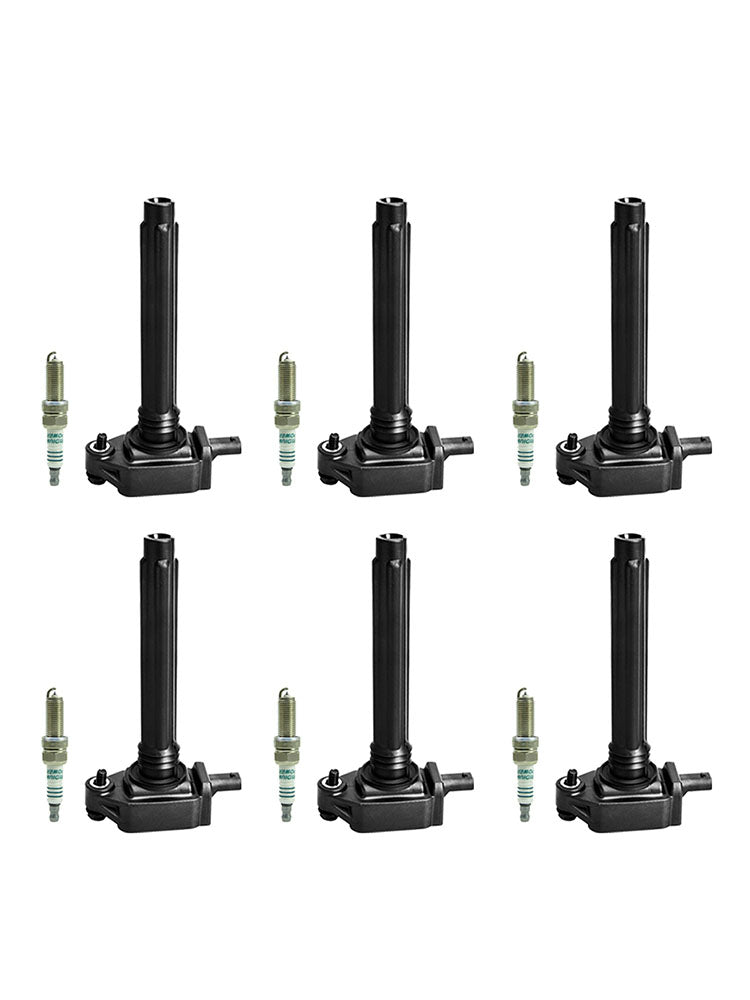 2011-2017 Chrysler 200 300 Dodge Challenger Charger Grand Caravan Journey 3.6L V6 6pcs Bobina di accensione + Candela UF648