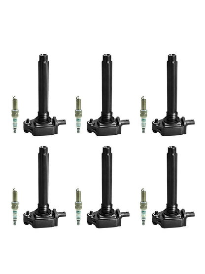 2011-2017 Chrysler 200 300 Dodge Challenger Charger Grand Caravan Journey 3.6L V6 6pcs Bobina di accensione + Candela UF648