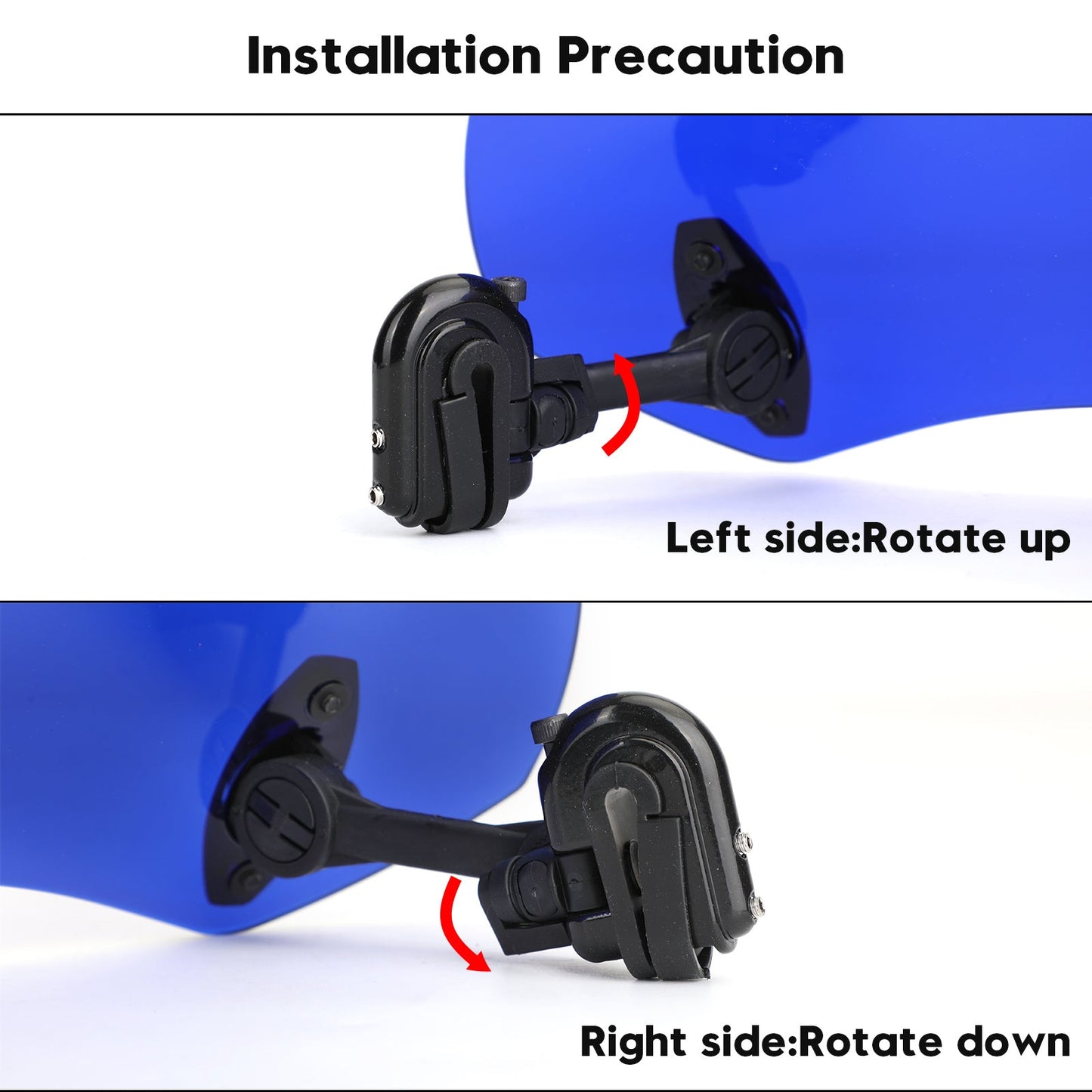 Clip regolabile per motocicletta sul deflettore del vento dello spoiler per l&#39;estensione del parabrezza