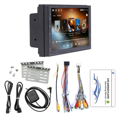 Lettore MP5 stereo per auto Android 10 da 7" 2G+64G Quad Core GPS WiFi Bluetooth Carplay