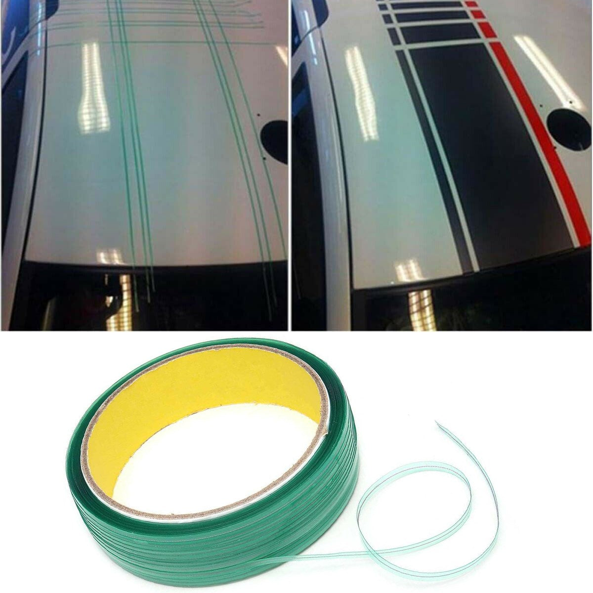 50M Knifeless Finish Line Tape Cutter Kit Graphic Vinyl Trim Cutting Wrap Tool Generico