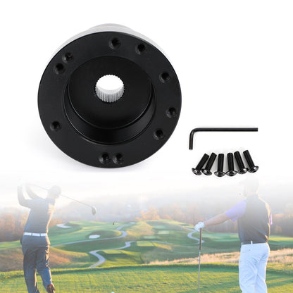 Mozzo adattatore per volante in alluminio per carrello da golf adatto per Club Car DS 1984-up nero generico