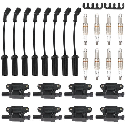 8 PZ Silverado 1500 Tahoe GMC Piazza Bobina di Accensione + Candela + Fili 12611424 8125706160 D510C E893 UF-413 UF413 12570616