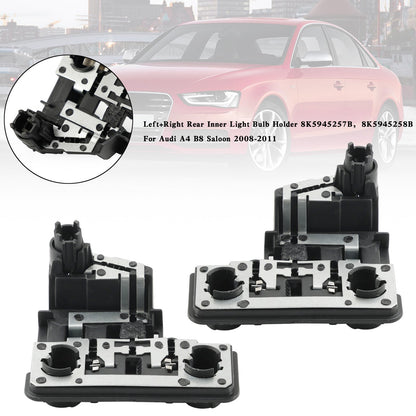 Portalampada interno posteriore L+R 8K5945257B 58B per Audi A4 B8 berlina 2008-2011