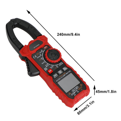 HT208D Pinza amperometrica AC DC 6000 conta il tester di resistenza alla tensione di corrente