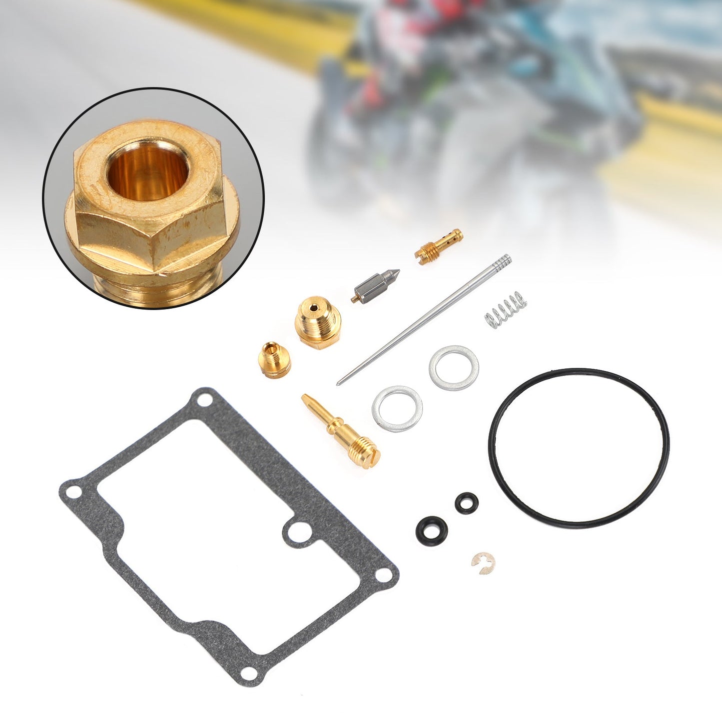 Carburatore Carb Rebuild Repair Kit adatto per Suzuki GT 380 GT380 1973-1977 Generico