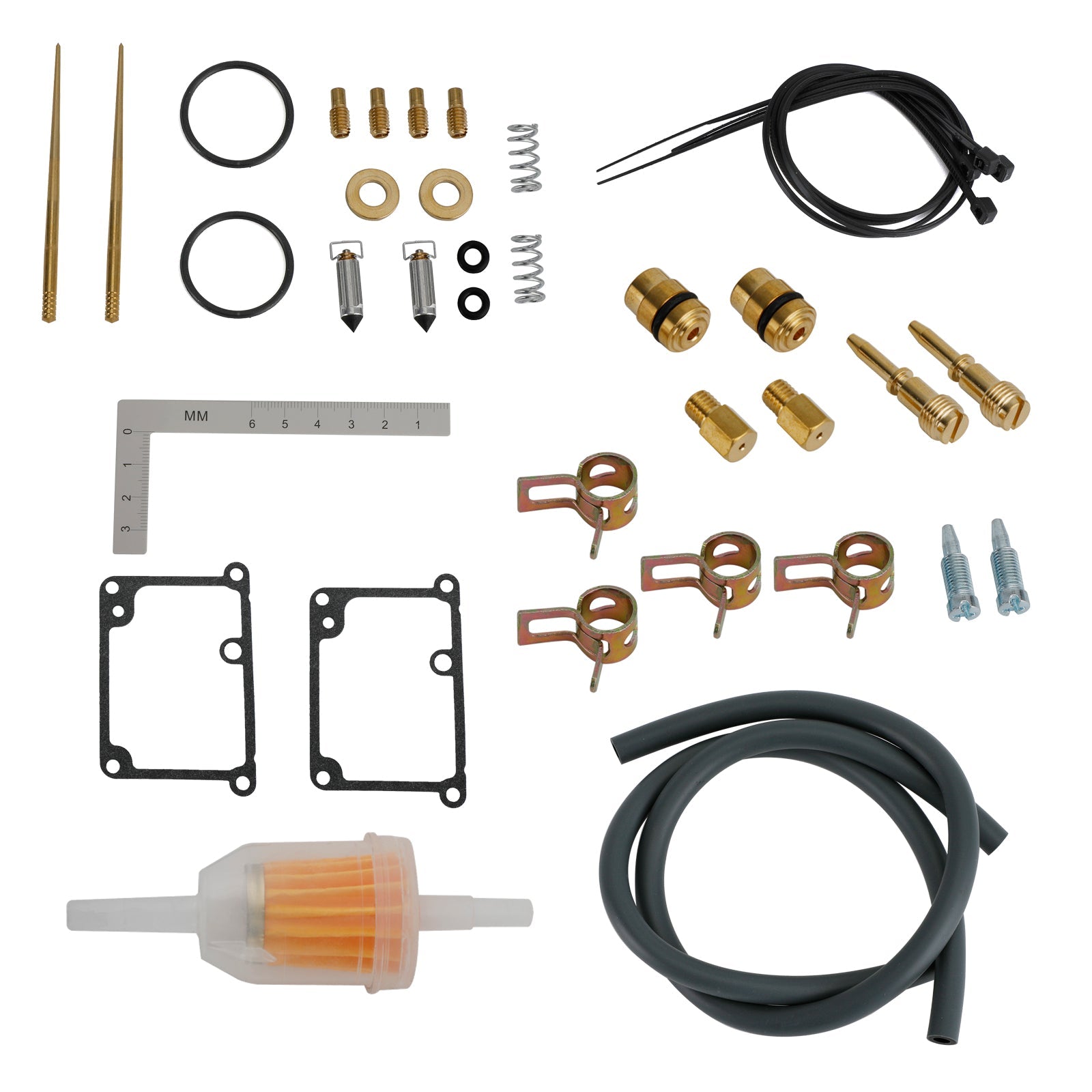 Kit Ricostruzione Carburatore Per Honda CB250N, Anni 78-81, Con Gettoni E Spillo