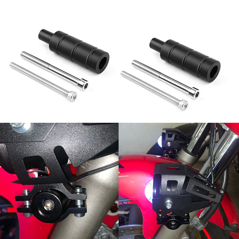 Areyourshop Alluminio M8 M6 Faro per moto Fendinebbia Staffa di montaggio Barra di supporto prolunga