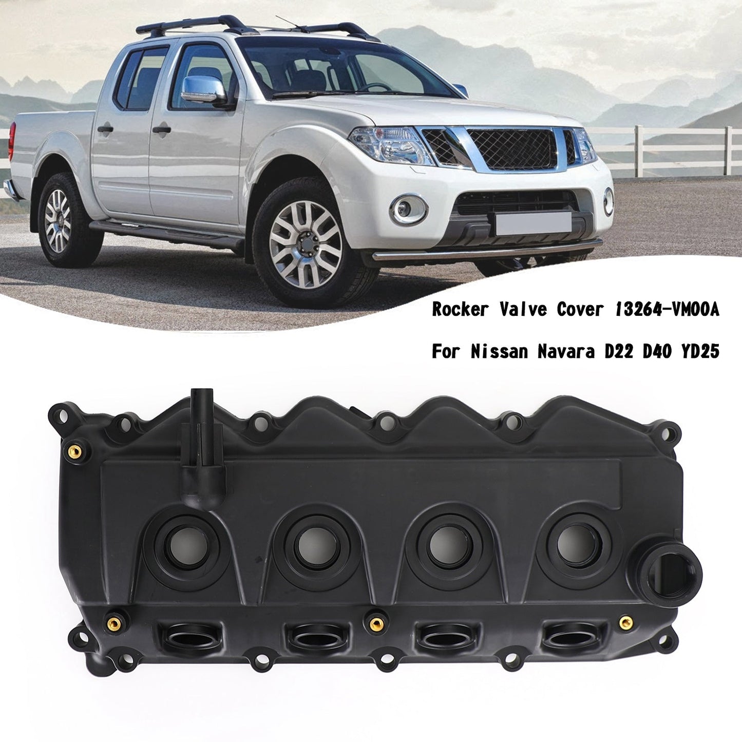 Coperchio valvola a bilanciere 13264-VM00A per Nissan Navara D22 D40 YD25 generico