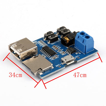 TF Card U Disk Scheda di decodifica formato MP3 + 830 P breadboard + cavi jumper 65 + 140 pezzi