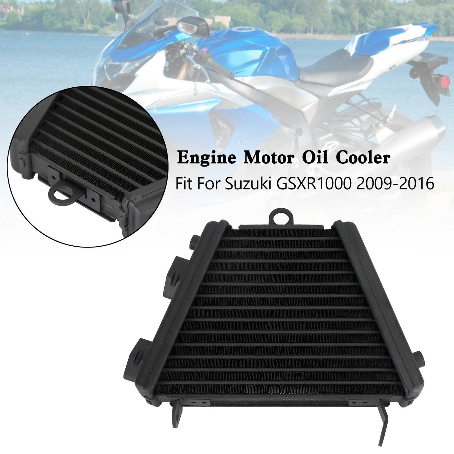 Radiatore olio motore in alluminio Suzuki GSX-R 1000 GSXR 2009-2016