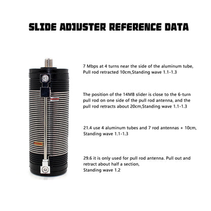 Antenna a onde corte portatile con regolatore a scorrimento 8-Band 7MHz-50MHz PAC-12 per TV