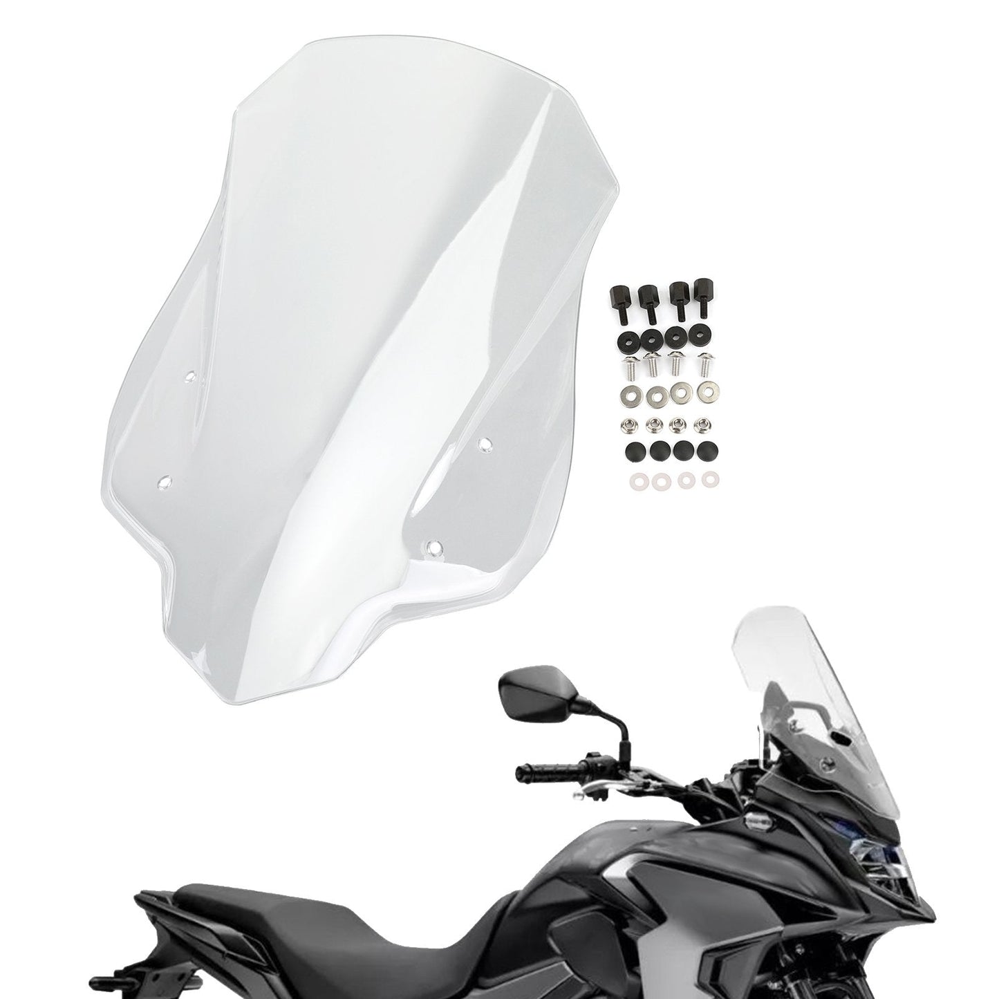 Motociclo Plastica ABS Parabrezza Cupolino per Honda CB500X 2013-2023