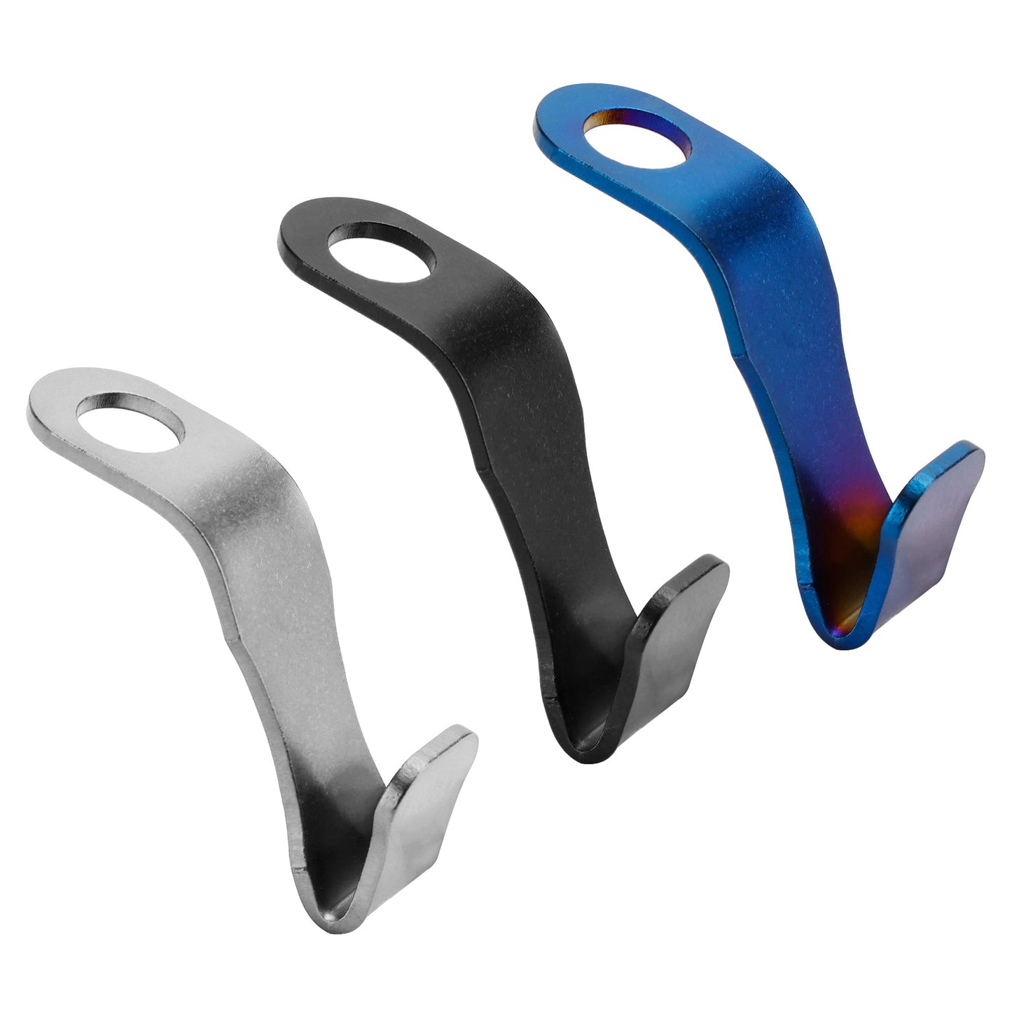 Accessori per portaoggetti per gancio per gancio per casco Universale adatto per moto Argento