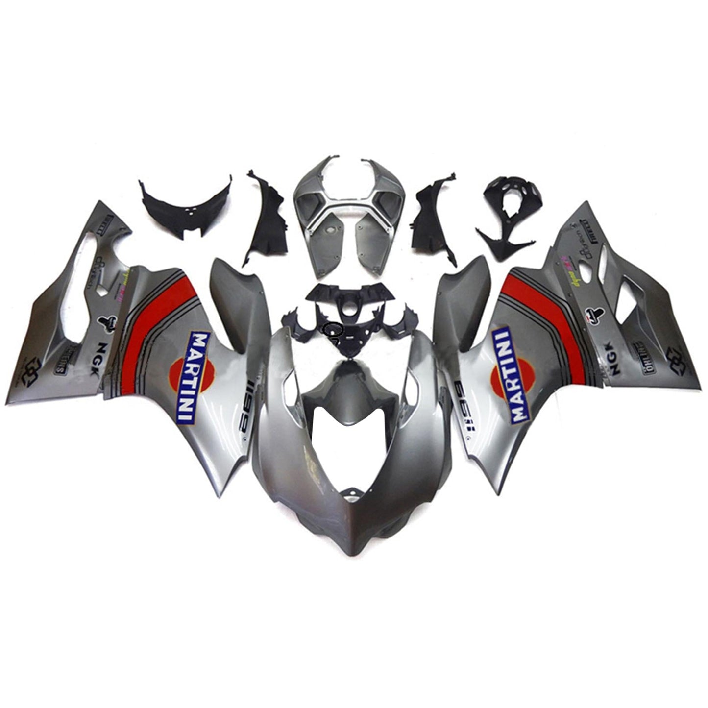 Amotopart Ducati 1199 2012-2015 Kit Carena Carrozzeria Plastica ABS